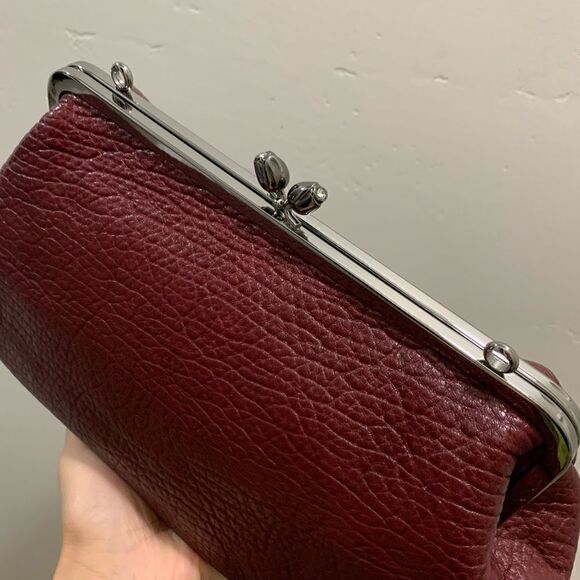 Handmade Genuine Premium Cowhide “Tulip” Kisslock Wristlet/Shoulder Bag - Picture 14 of 16